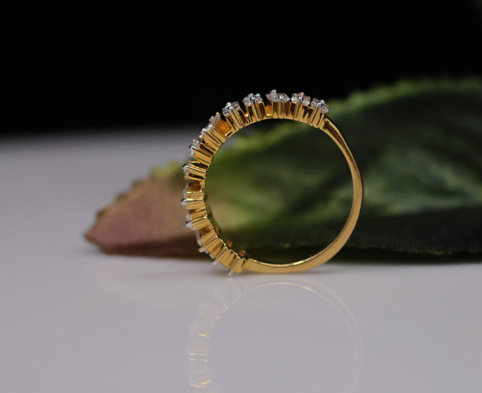 Diamond Baguette Lab Grown diamond half eternity band