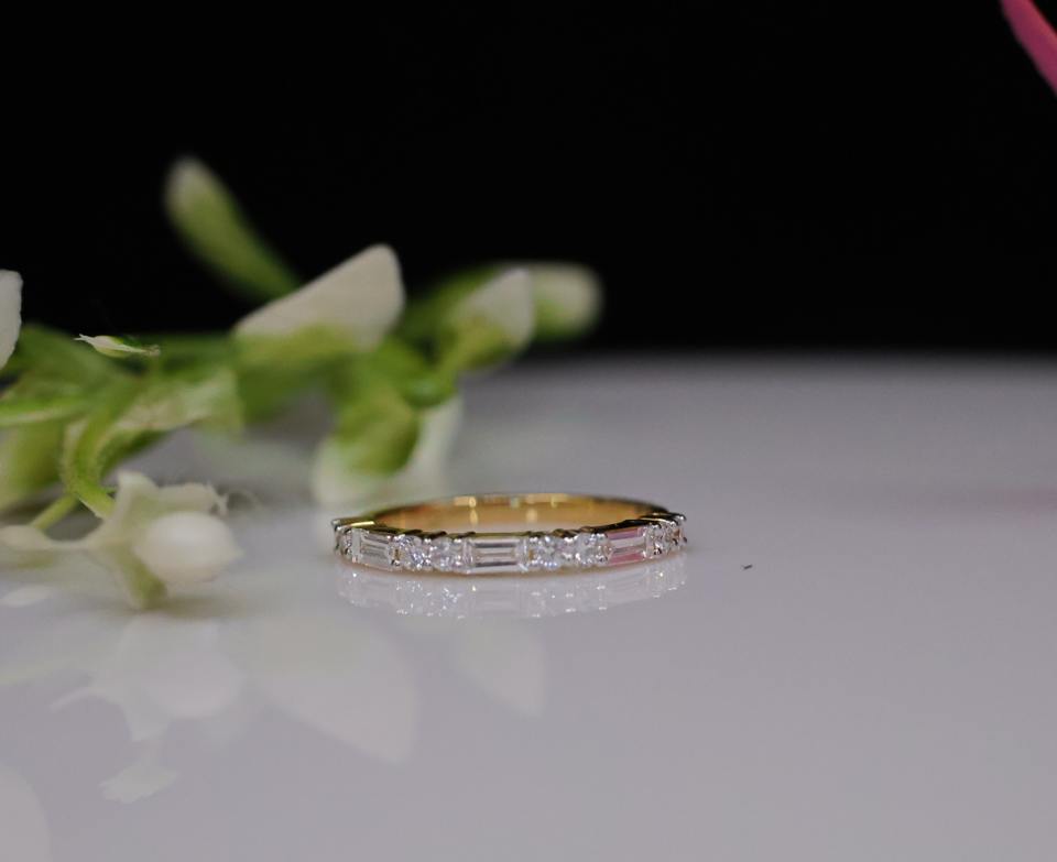Zaimond 0.25 CT Fancy Lab Grown Diamond Ring-18KT Gold