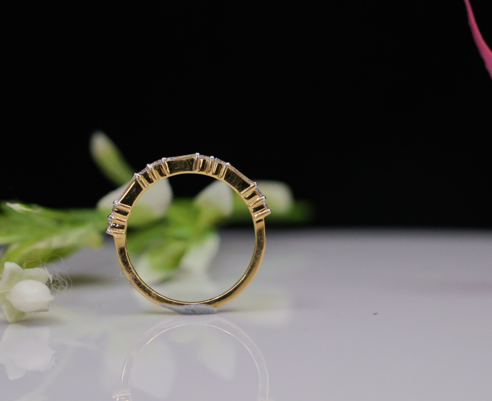 Zaimond 0.25 CT Fancy Lab Grown Diamond Ring-18KT Gold
