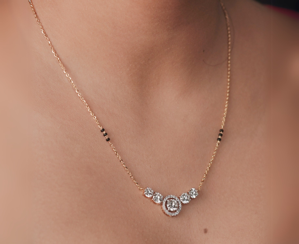 Zaimond Blessed Union Lab Grown Diamond Mangalsutra