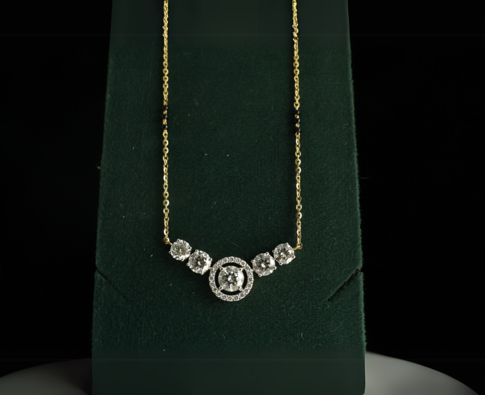 Zaimond Blessed Union Lab Grown Diamond Mangalsutra