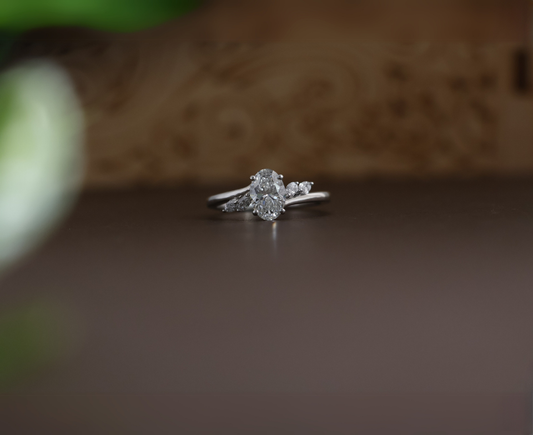 Zaimond 1.5 Carat Oval Cut Engagement Diamond Ring