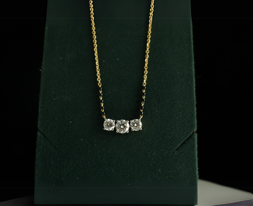 Zaimond Eternal Bond Lab Grown Diamond Mangalsutra