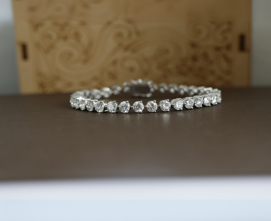 Zaimond 20 Cent Round Brilliant Cut Lab Grown Diamond Tennis Bracelet
