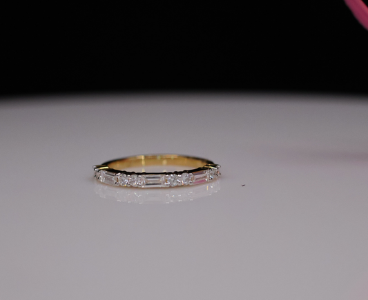 Zaimond 0.25 CT Fancy Lab Grown Diamond Ring-18KT Gold