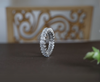 Zaimond Emerald Cut Lab Grown Diamond Full Eternity Wedding Band