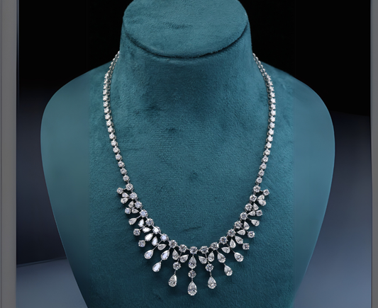 Zaimond Elegant Fancy Lab Grown Diamond Necklace