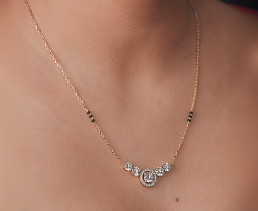 Zaimond Blessed Union Lab Grown Diamond Mangalsutra