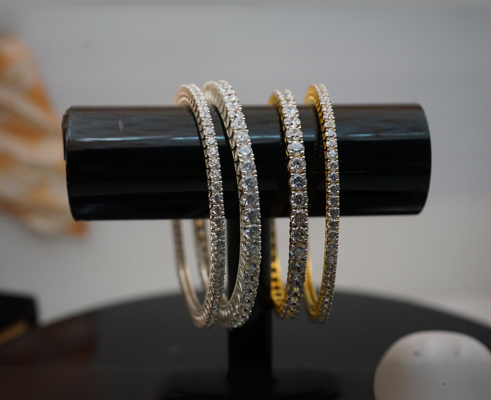 Dazzling Horizon Lab Grown Diamond Bangles